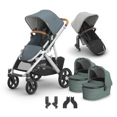 UPPAbaby Vista V3 + Bassinets Twin Bundle