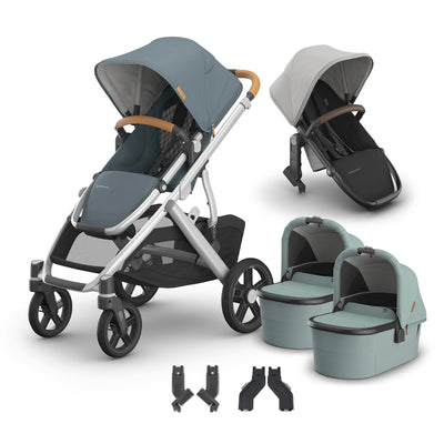 UPPAbaby Vista V3 + Bassinets Twin Bundle