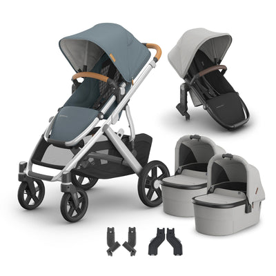 UPPAbaby Vista V3 + Bassinets Twin Bundle