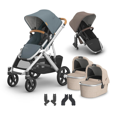 UPPAbaby Vista V3 + Bassinets Twin Bundle