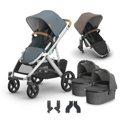 UPPAbaby Vista V3 + Bassinets Twin Bundle
