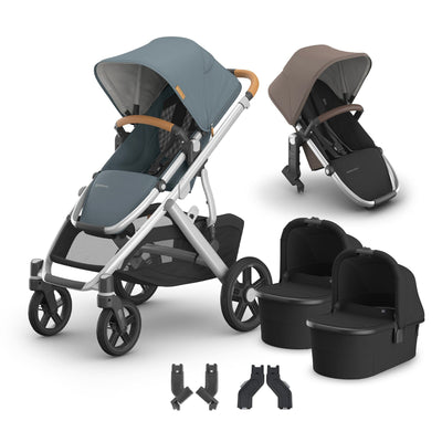 UPPAbaby Vista V3 + Bassinets Twin Bundle