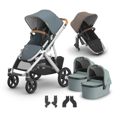 UPPAbaby Vista V3 + Bassinets Twin Bundle