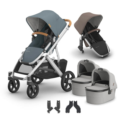 UPPAbaby Vista V3 + Bassinets Twin Bundle
