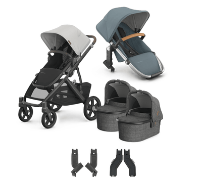 UPPAbaby Vista V3 + Bassinets Twin Bundle