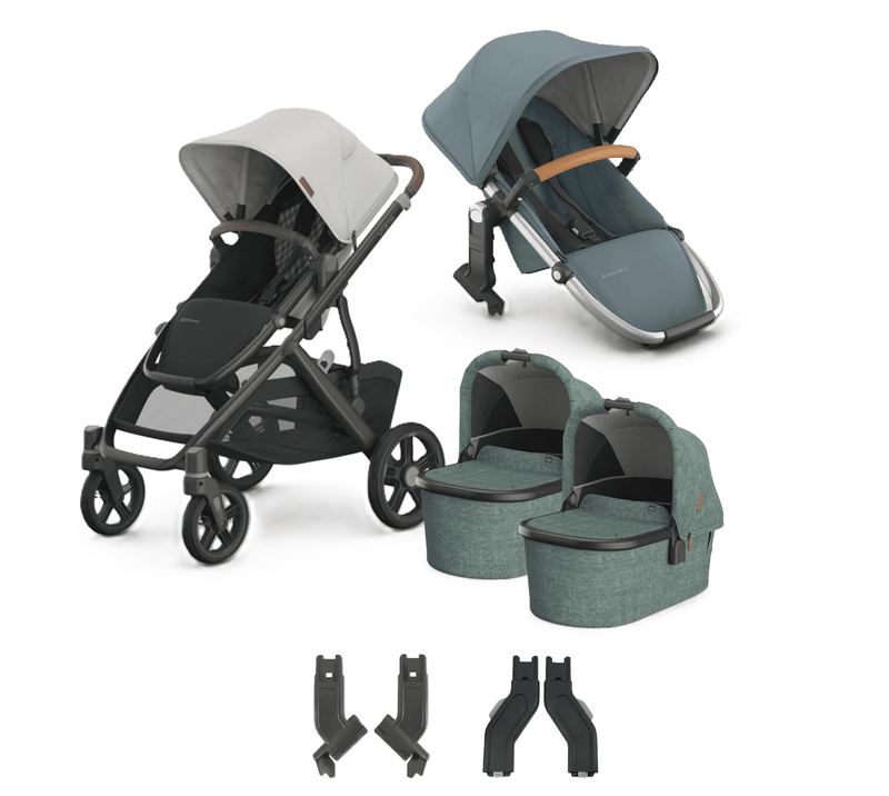 UPPAbaby Vista V3 + Bassinets Twin Bundle