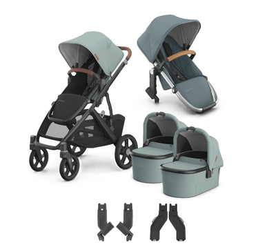 UPPAbaby Vista V3 + Bassinets Twin Bundle