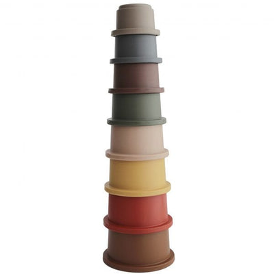 Mushie Stacking Cups Toy Retro