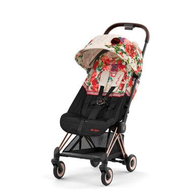 CYBEX COYA Compact & Light Travel Stroller - Spring Blossom - Light Beige