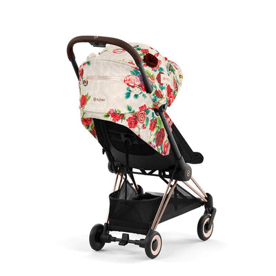 CYBEX COYA Compact & Light Travel Stroller - Spring Blossom - Light Beige