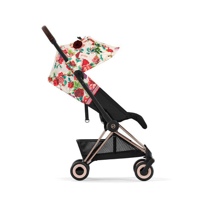 CYBEX COYA Compact & Light Travel Stroller - Spring Blossom - Light Beige