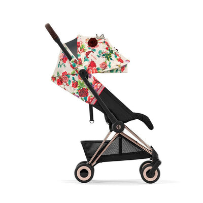 CYBEX COYA Compact & Light Travel Stroller - Spring Blossom - Light Beige