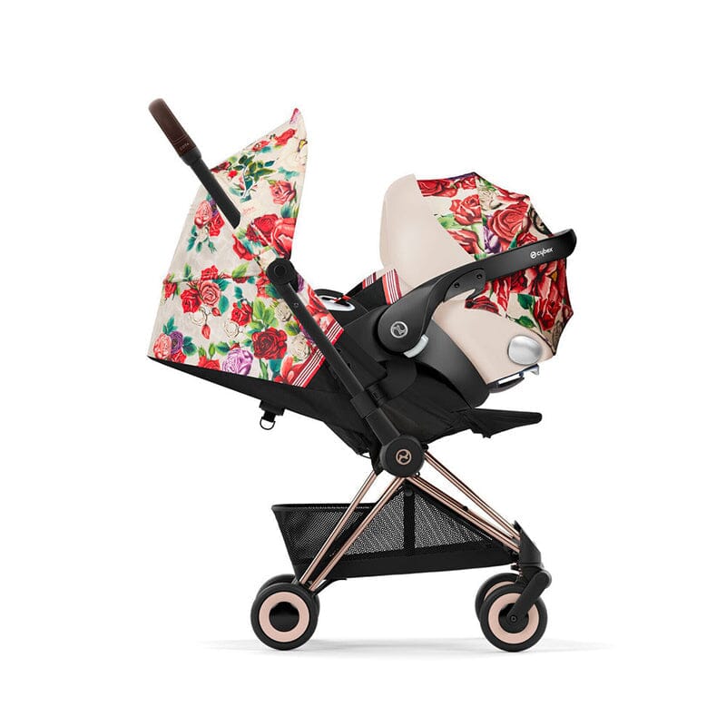 CYBEX COYA Compact & Light Travel Stroller - Spring Blossom - Light Beige