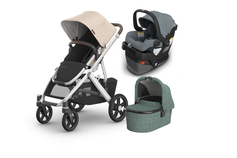 UPPAbaby Vista V3 From Birth Complete Travel System (Stroller + Mesa V3 Infant Car Seat + Bassinet V3)