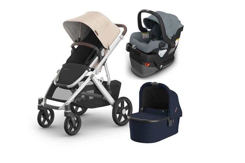 UPPAbaby Vista V3 From Birth Complete Travel System (Stroller + Mesa V3 Infant Car Seat + Bassinet V3)