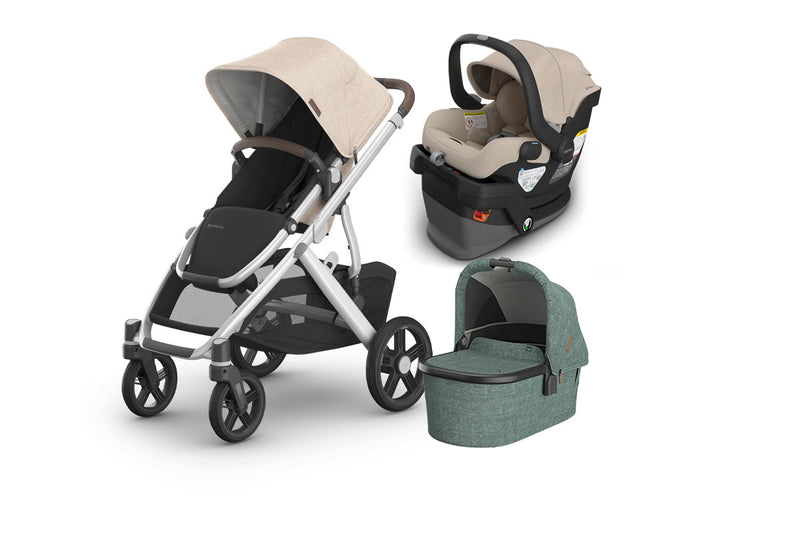 UPPAbaby Vista V3 From Birth Complete Travel System (Stroller + Mesa V3 Infant Car Seat + Bassinet V3)