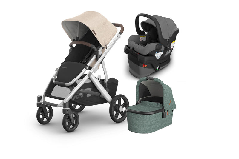 UPPAbaby Vista V3 From Birth Complete Travel System (Stroller + Mesa V3 Infant Car Seat + Bassinet V3)