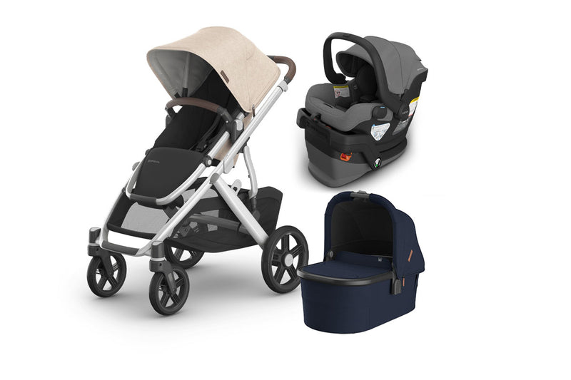 UPPAbaby Vista V3 From Birth Complete Travel System (Stroller + Mesa V3 Infant Car Seat + Bassinet V3)