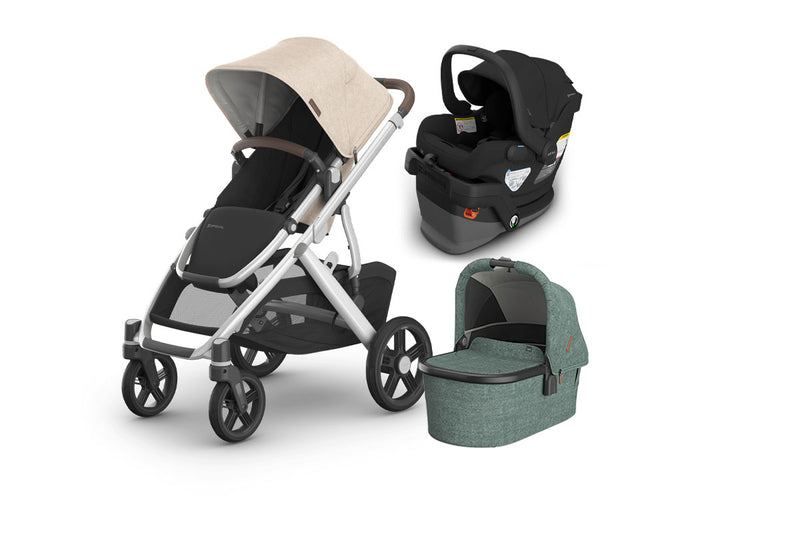 UPPAbaby Vista V3 From Birth Complete Travel System (Stroller + Mesa V3 Infant Car Seat + Bassinet V3)