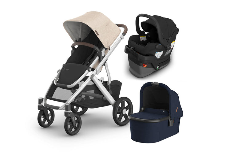 UPPAbaby Vista V3 From Birth Complete Travel System (Stroller + Mesa V3 Infant Car Seat + Bassinet V3)