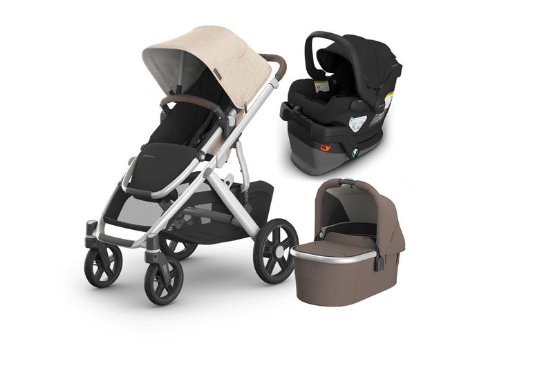 UPPAbaby Vista V3 From Birth Complete Travel System (Stroller + Mesa V3 Infant Car Seat + Bassinet V3)