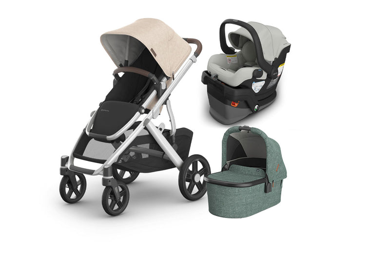 UPPAbaby Vista V3 From Birth Complete Travel System (Stroller + Mesa V3 Infant Car Seat + Bassinet V3)