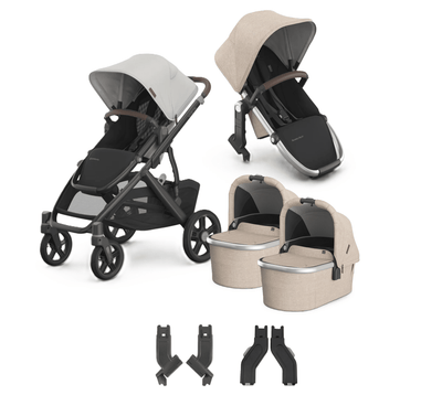 UPPAbaby Vista V3 + Bassinets Twin Bundle