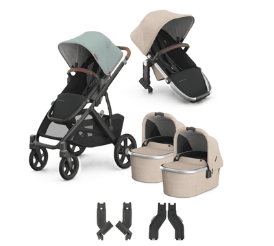 UPPAbaby Vista V3 + Bassinets Twin Bundle