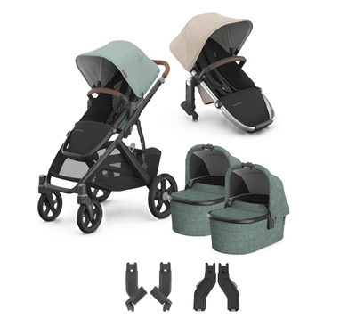 UPPAbaby Vista V3 + Bassinets Twin Bundle