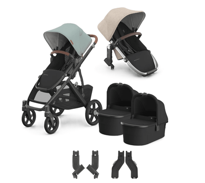 UPPAbaby Vista V3 + Bassinets Twin Bundle