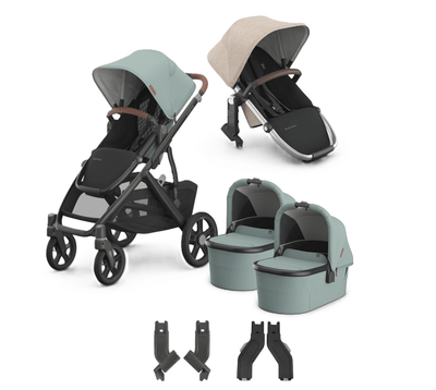 UPPAbaby Vista V3 + Bassinets Twin Bundle