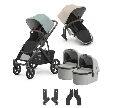 UPPAbaby Vista V3 + Bassinets Twin Bundle