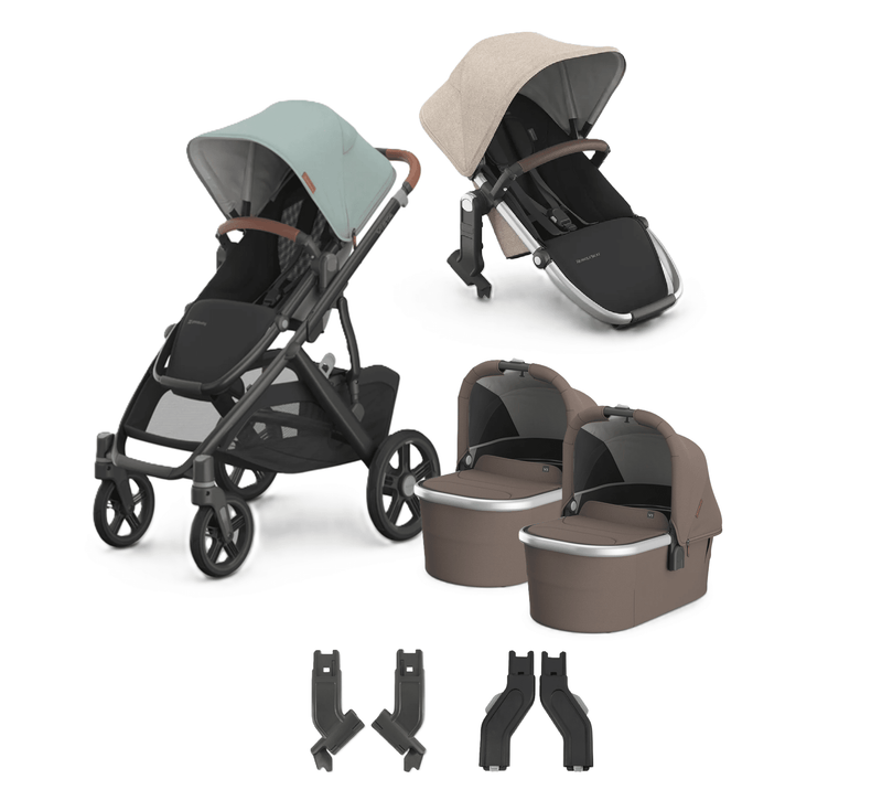 UPPAbaby Vista V3 + Bassinets Twin Bundle