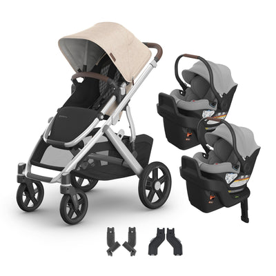 UPPAbaby Vista V3 + Aria Twin Travel System