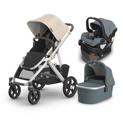 UPPAbaby Vista V3 From Birth Complete Travel System (Stroller + Mesa V3 Infant Car Seat + Bassinet V3)