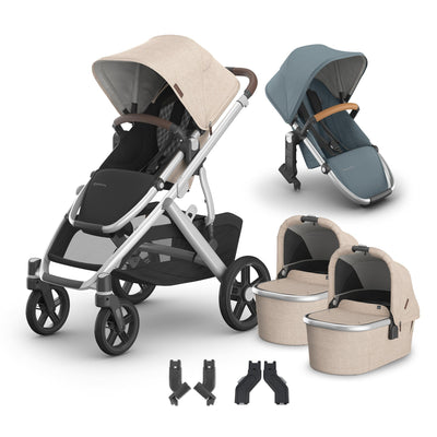 UPPAbaby Vista V3 + Bassinets Twin Bundle