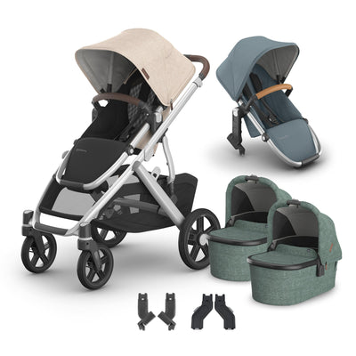 UPPAbaby Vista V3 + Bassinets Twin Bundle