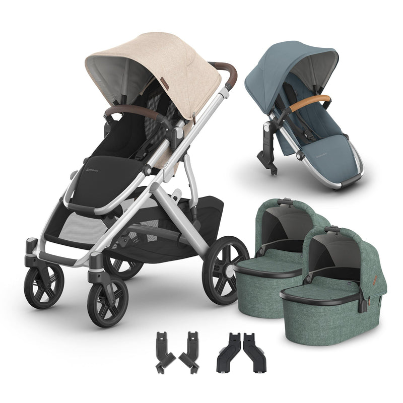 UPPAbaby Vista V3 + Bassinets Twin Bundle