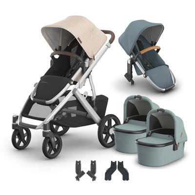 UPPAbaby Vista V3 + Bassinets Twin Bundle