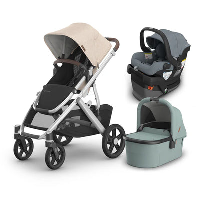 UPPAbaby Vista V3 From Birth Complete Travel System (Stroller + Mesa V3 Infant Car Seat + Bassinet V3)