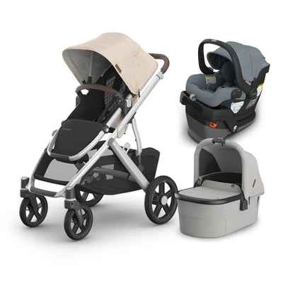UPPAbaby Vista V3 From Birth Complete Travel System (Stroller + Mesa V3 Infant Car Seat + Bassinet V3)