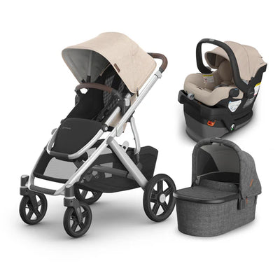 UPPAbaby Vista V3 From Birth Complete Travel System (Stroller + Mesa V3 Infant Car Seat + Bassinet V3)