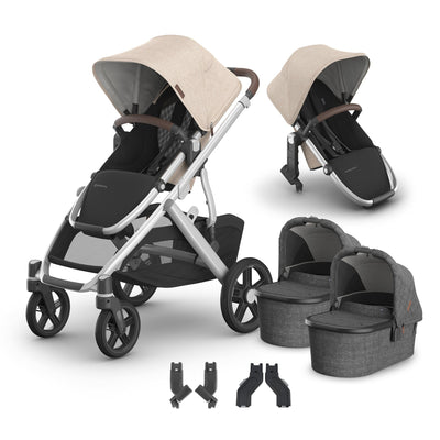 UPPAbaby Vista V3 + Bassinets Twin Bundle