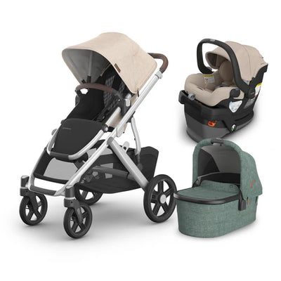 UPPAbaby Vista V3 From Birth Complete Travel System (Stroller + Mesa V3 Infant Car Seat + Bassinet V3)