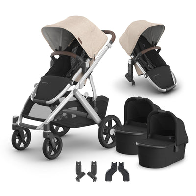 UPPAbaby Vista V3 + Bassinets Twin Bundle