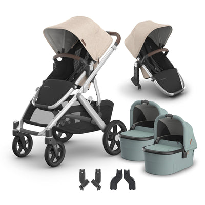 UPPAbaby Vista V3 + Bassinets Twin Bundle