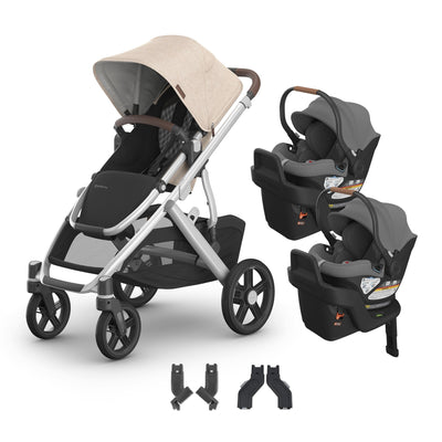 UPPAbaby Vista V3 + Aria Twin Travel System