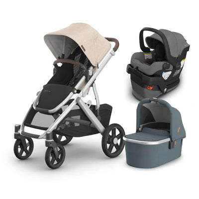 UPPAbaby Vista V3 From Birth Complete Travel System (Stroller + Mesa V3 Infant Car Seat + Bassinet V3)
