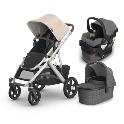 UPPAbaby Vista V3 From Birth Complete Travel System (Stroller + Mesa V3 Infant Car Seat + Bassinet V3)