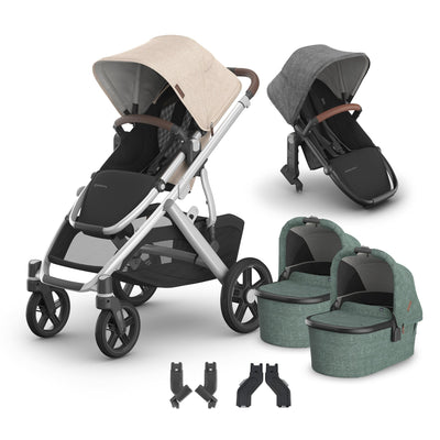 UPPAbaby Vista V3 + Bassinets Twin Bundle